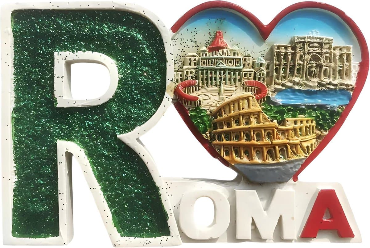 Koelkastmagneet Roma San Pietro Italia Vaticaan Colosseum ITA29 - ShopVlot