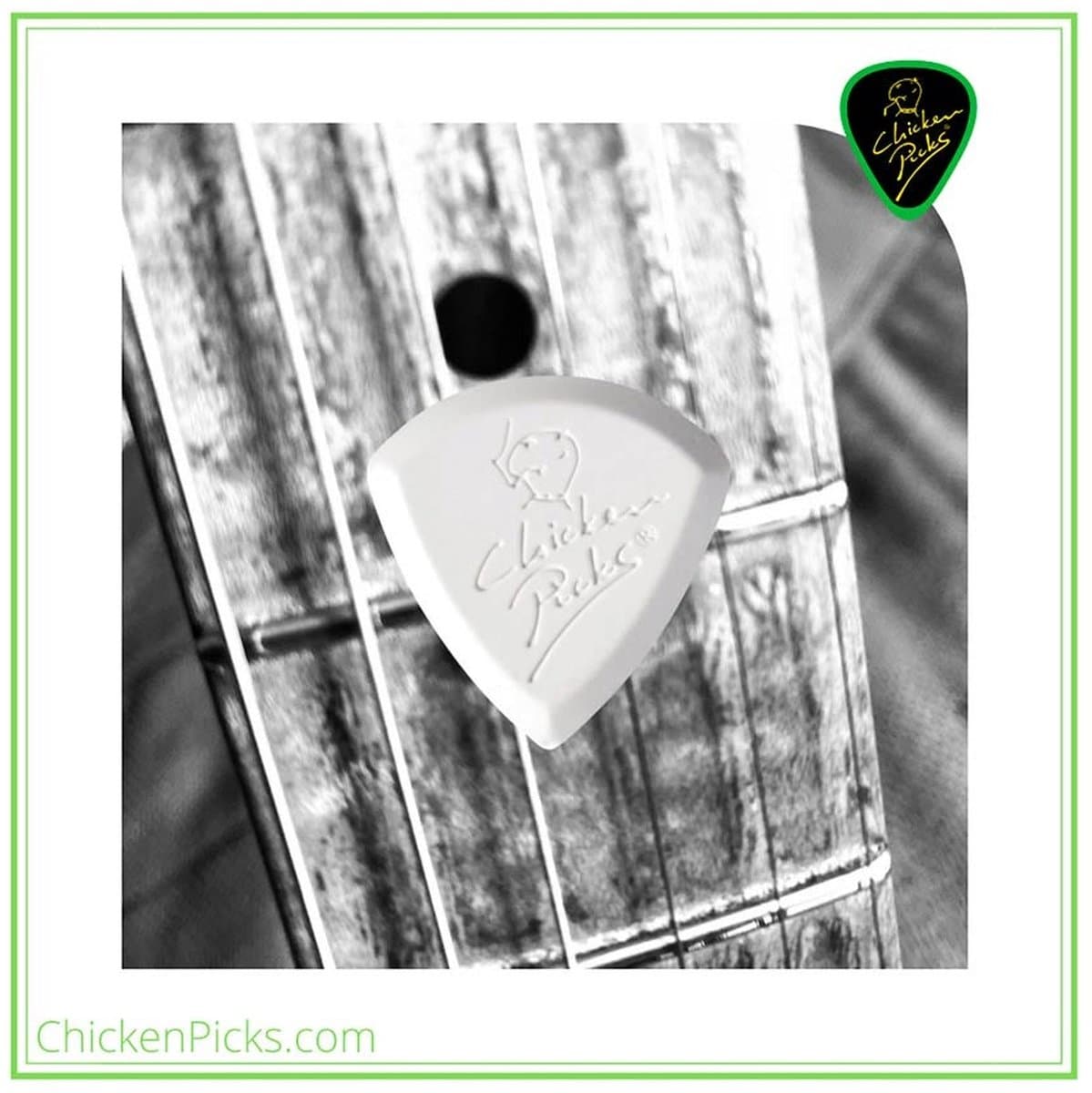ChickenPicks Badazz III 3.2mm Gitaarpick Thermosetting Plastic Gladde Oppervlakte Voor Precisie