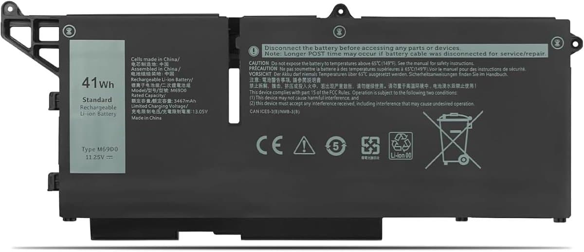 M69D0 H4PVC 0H4PVC Y86WG 8WRCR 078FWY Laptop Battery Compatible With Dell Latitude 5430 5530 Precision 3570 P104F - ShopVlot