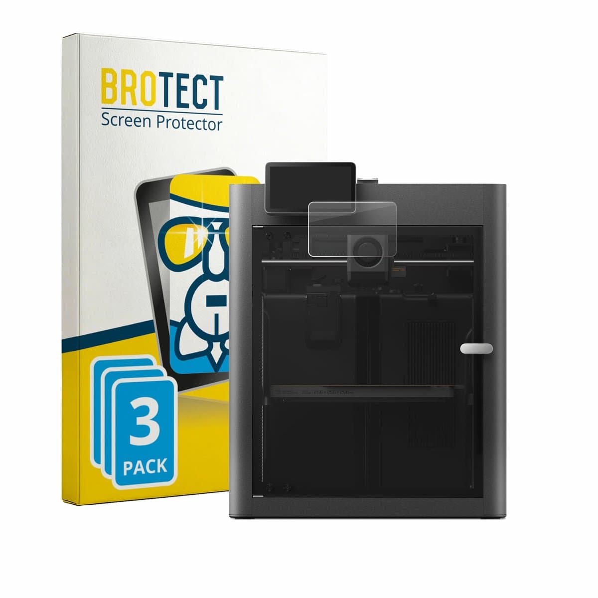 Screenprotector 3 Stuks voor Bambu Lab X2D Beschermglas transparant