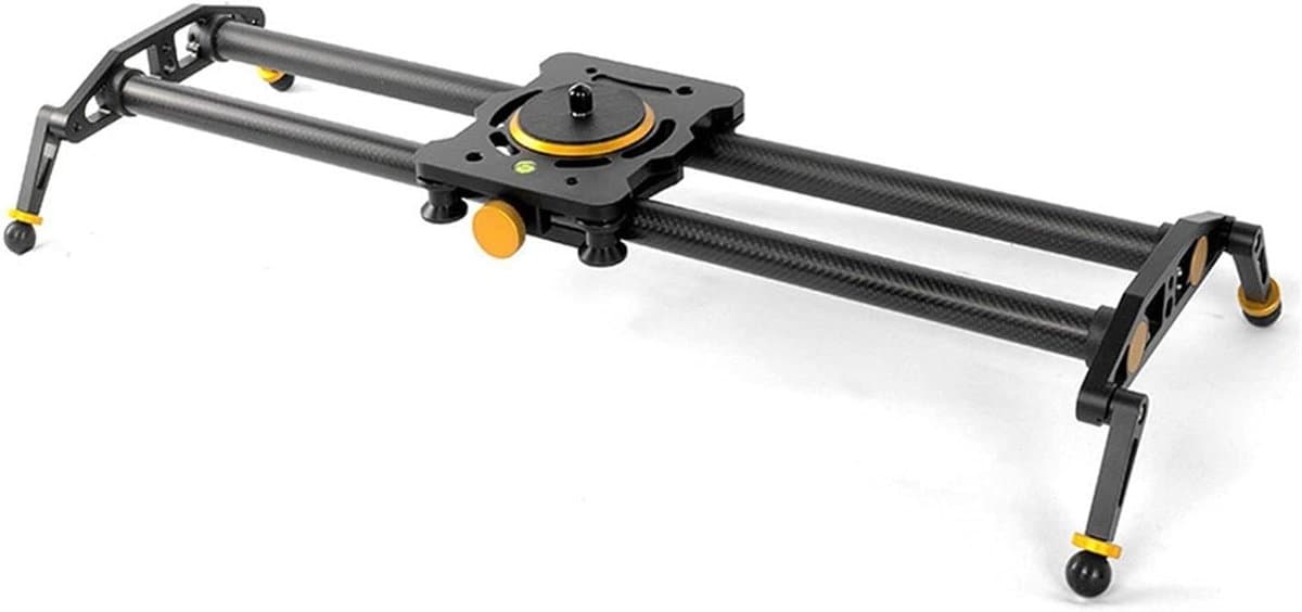 Elektrische Camera Slider - Fotografie Track - Vloeiende Opnames - Stille Motor - 60 cm Lengte - Zwart