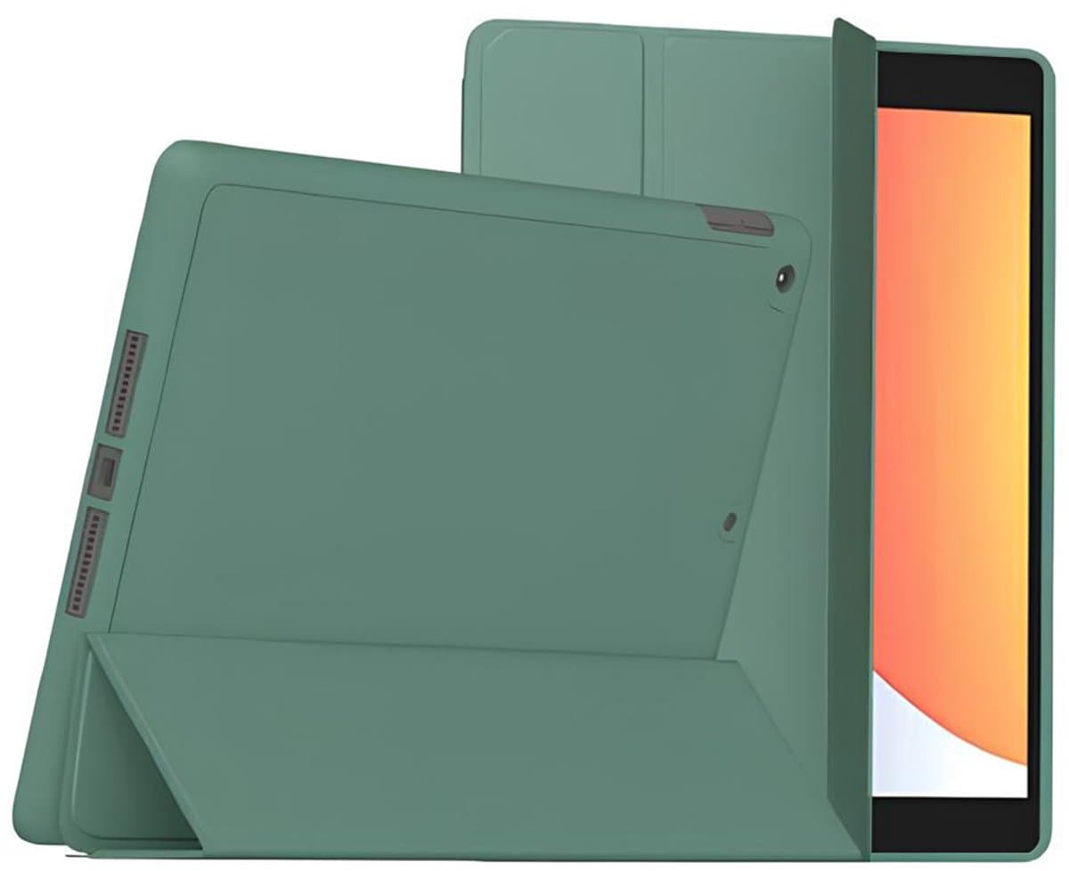 MYWAY, Hoes Geschikt voor Apple iPad Pro 12,9-inch Folio SlimSkin Series met Apple Pencil-standaard, Groen