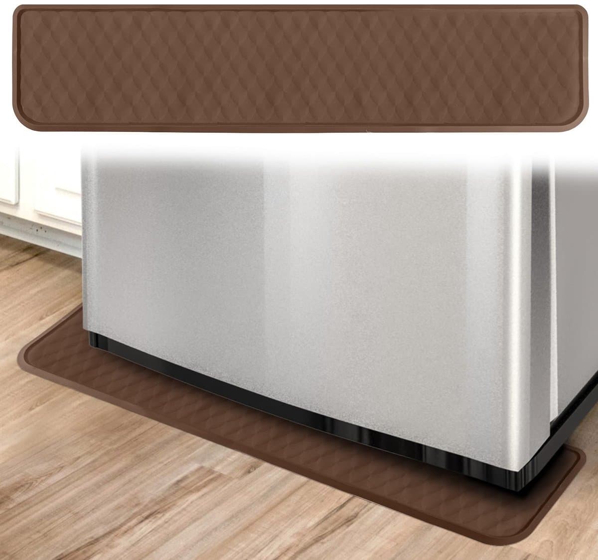 Dailygoods- Lekbak Antislip - Koelkastmat 95x21,6cm - Siliconen - Opvangbak Vloeistoffen - Geschikt voor Koelkast en Wasmachine - Eenvoudig te Installeren