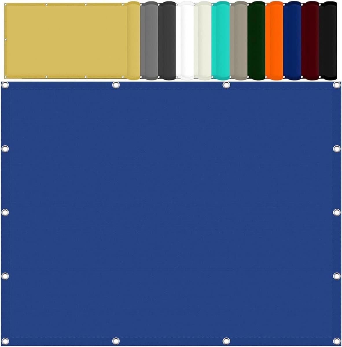 Schaduwdoek Waterdicht - Zonweringnet Luifel - Buitenruimte Beschermen - 98% UV-blokkering - 80 x 260 cm - Marineblauw