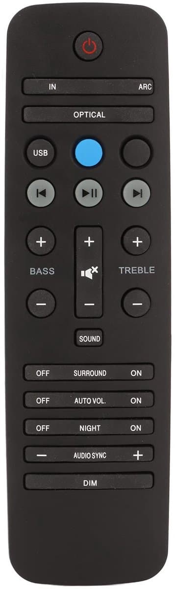 Dailygoods - Innovra - Dailygoods - Universele Afstandsbediening voor Soundbar Luidsprekers