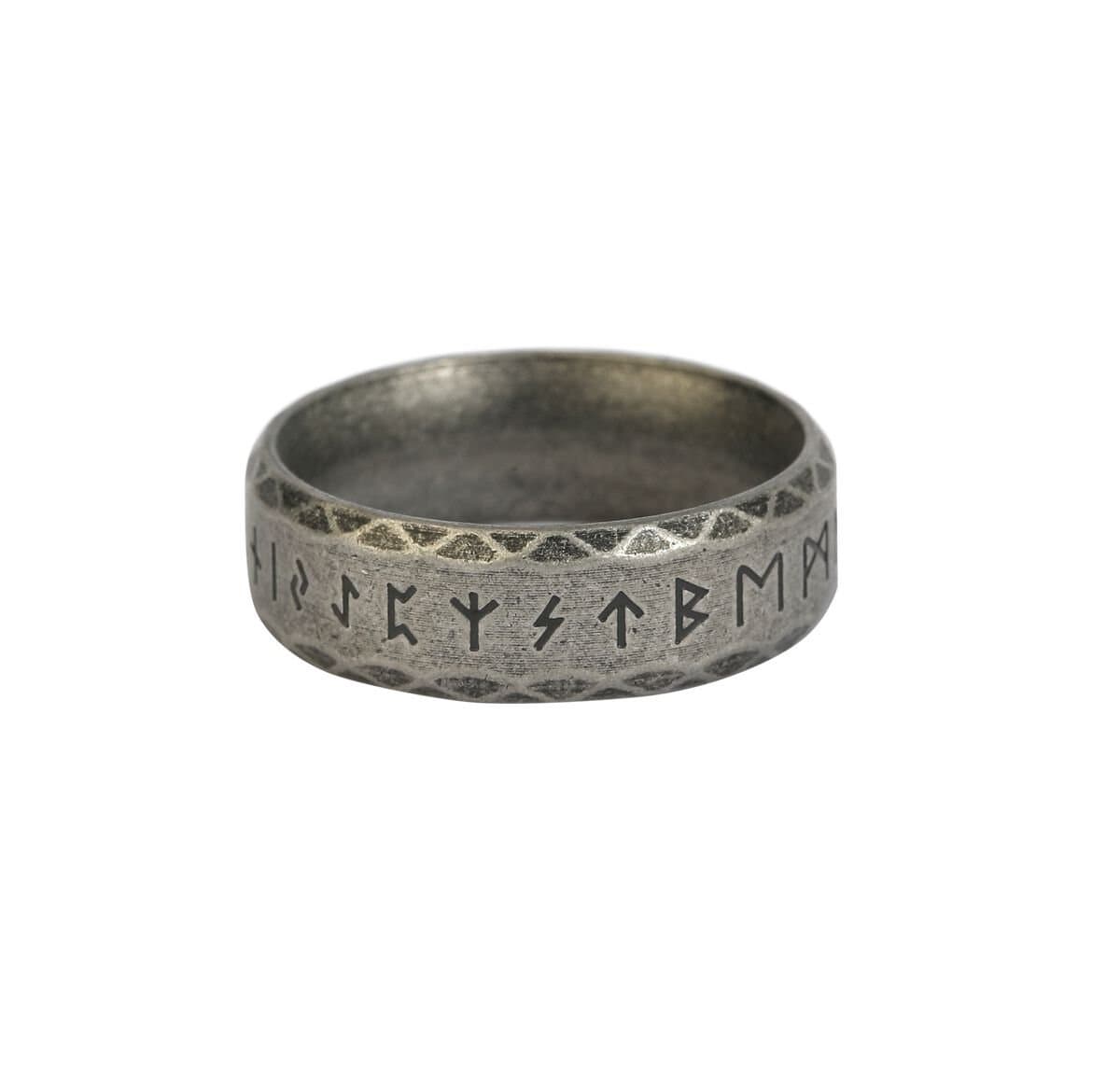 etNox Runen Unisex Ring - zilverkleurig - 56
