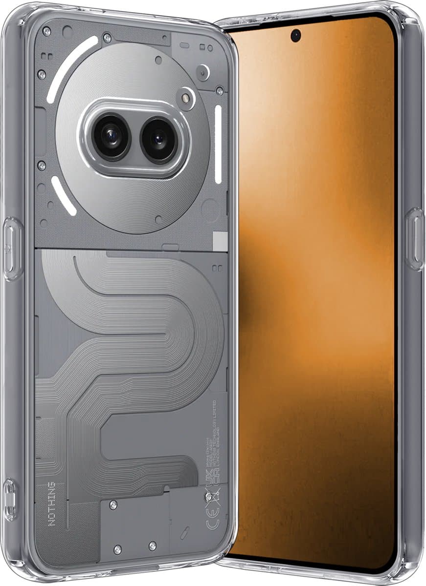 Hoes - Geschikt voor Nothing Phone (2a) Plus - Sterk & Shockproof - Hoesje Cover - Siliconen Case - Transparant