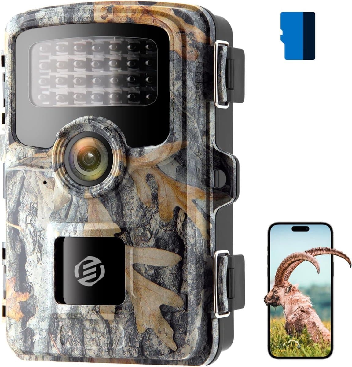 Equivera Wildcamera - Wildcamera met Nachtzicht - Wildcamera's - Wildcamera met Nachtzicht en Wifi - Wildlife Camera's - Wild Camera - Buitencamera met Nachtzicht - Wildcamera voor Buiten - Wildcamera met Sensor