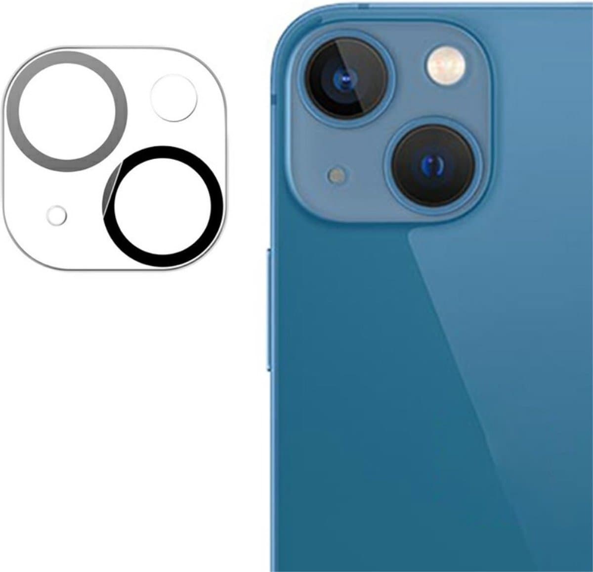 JOYROOM Camera Lens Protector - Geschikt voor iPhone 14 / 14 Plus Camera Lens Protector - JOYROOM Camera Lens Protector Glas - Transparant