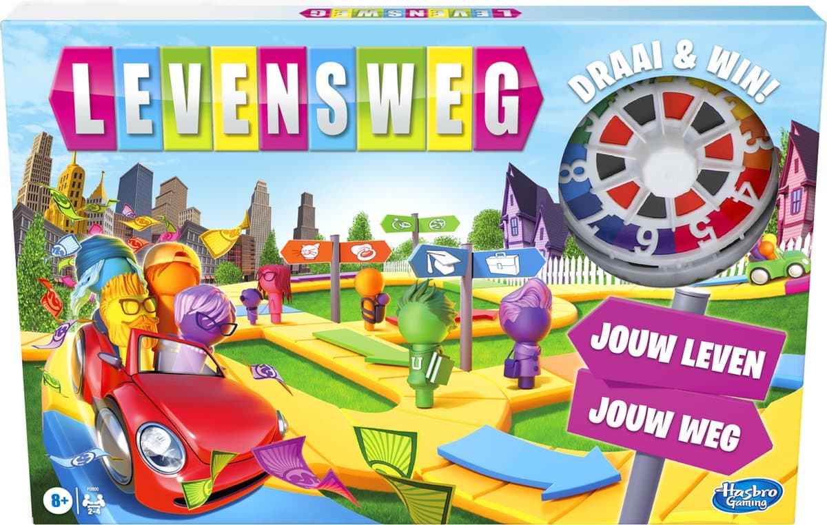 Hasbro Het Spel van het Leven bordspel - Nederlandse editie, 2 - 4 spelers