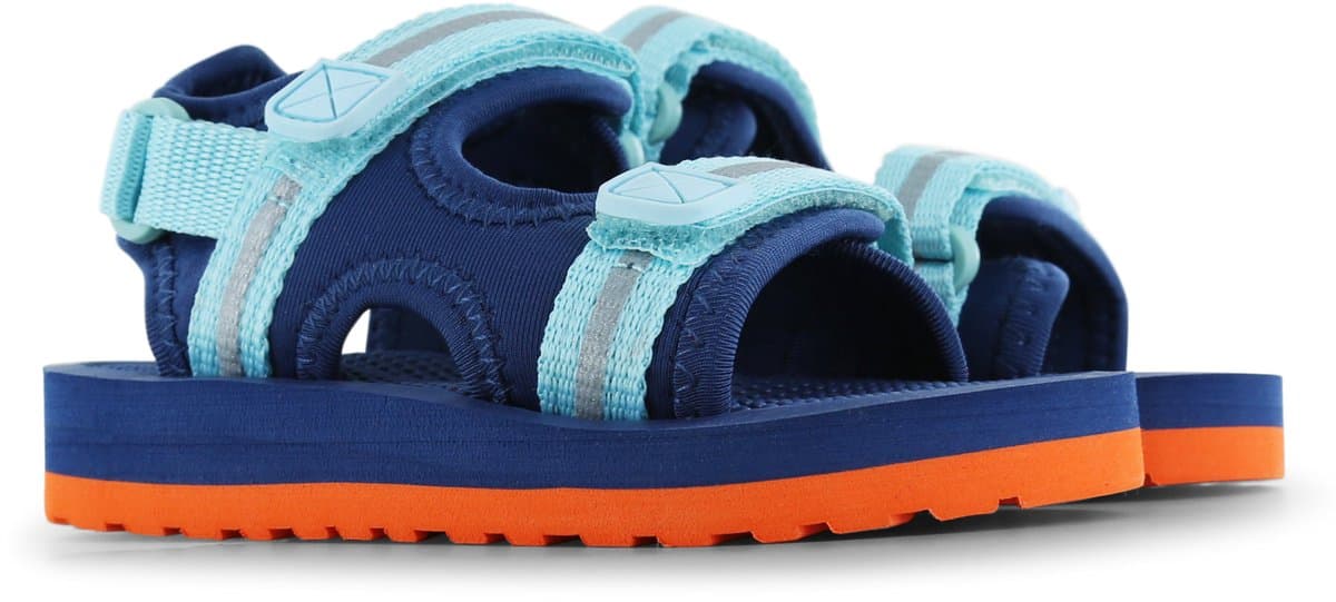 Shoesme Donkerblauw Lichtgewicht Sandaal - Sandalen Kind - Jongens - BLUE ORANGE - Spandex - Maat 20