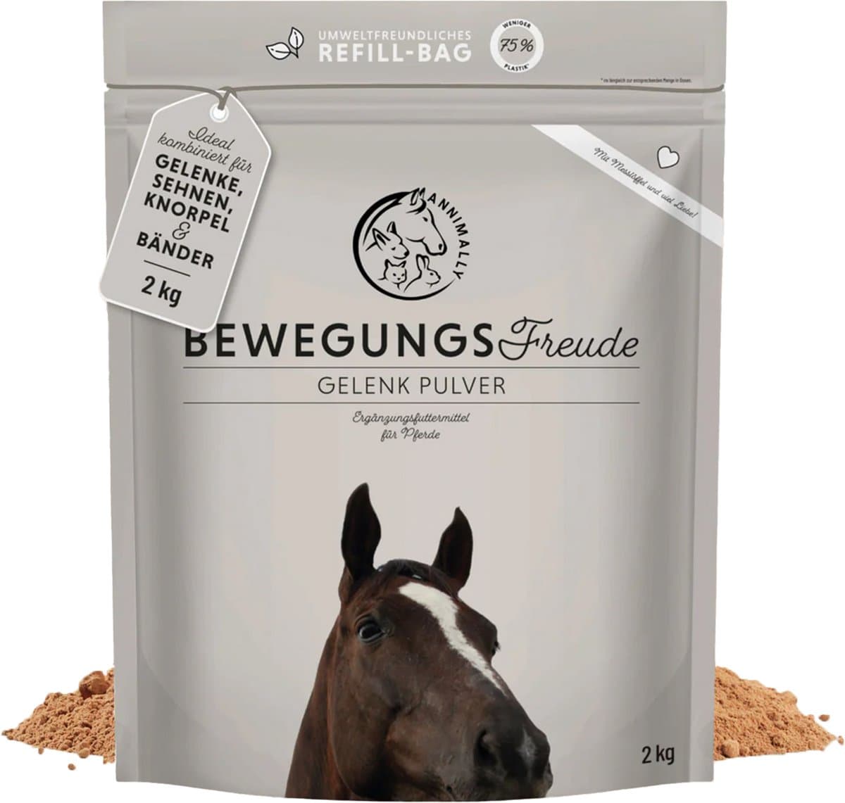Annimally Gewrichtspoeder Paard Refill - 2 kg