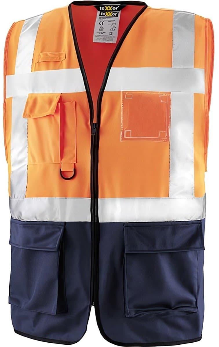 teXXor Warnschutz-Weste Newcastle 4210 Leuchtorange-L