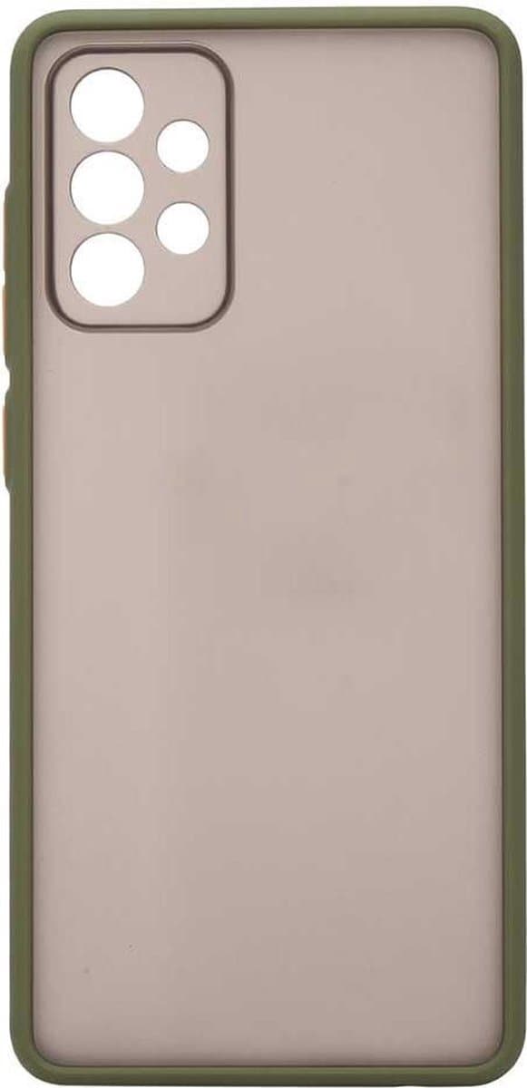 Shop4 - Geschikt voor Samsung Galaxy A72 Hoesje - Bumper Back Case Groen