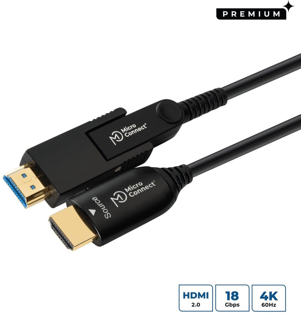 Microconnect HDM191970V2.0DOP HDMI kabel 70 m HDMI Type A (Standaard) Zwart