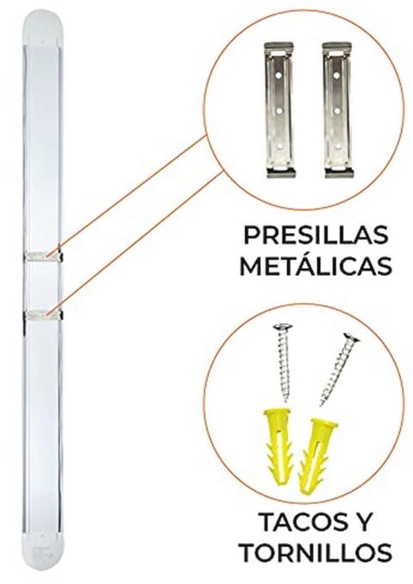 LED Beeldschermbehuizing 120 cm met Geïntegreerde LED-buis 72W - Koudwit 6500K, 7200 Lumen - Slanke Design en Waterdicht