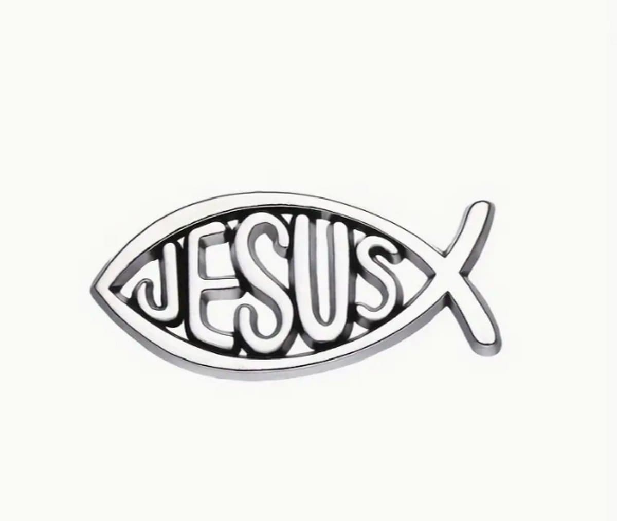 Ichthus vis auto sticker - Geloofsteken voor op auto - Duurzaam vinyl