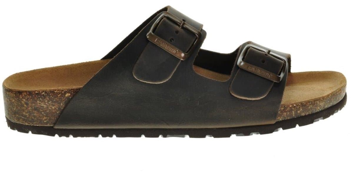 Slipper Bruin Leder Tweeband Bionatura maat 47