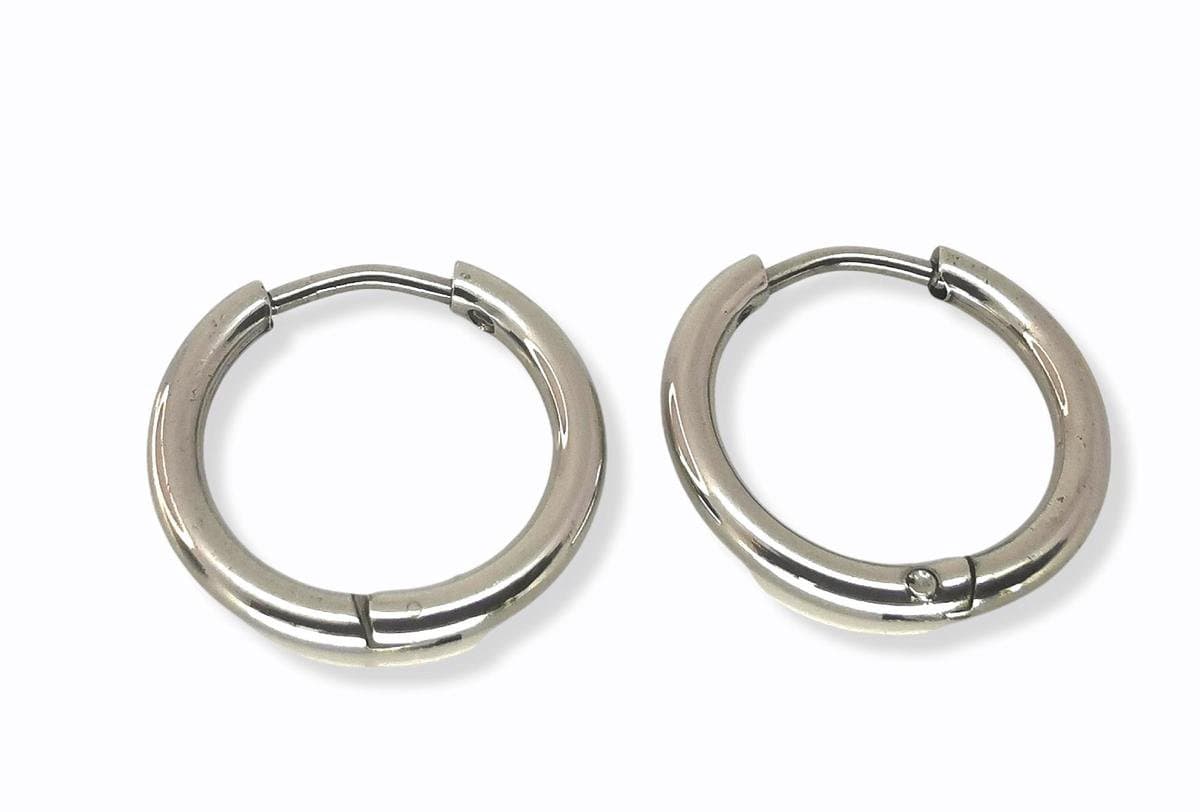 Oorringen 10mm Chirurgisch staal 316L.