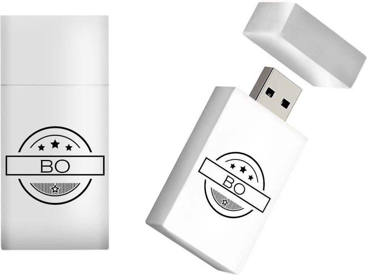 BO naam kado verjaardagscadeau cadeau usb stick 16GB - naam cadeau, gefeliciteerd cadeau