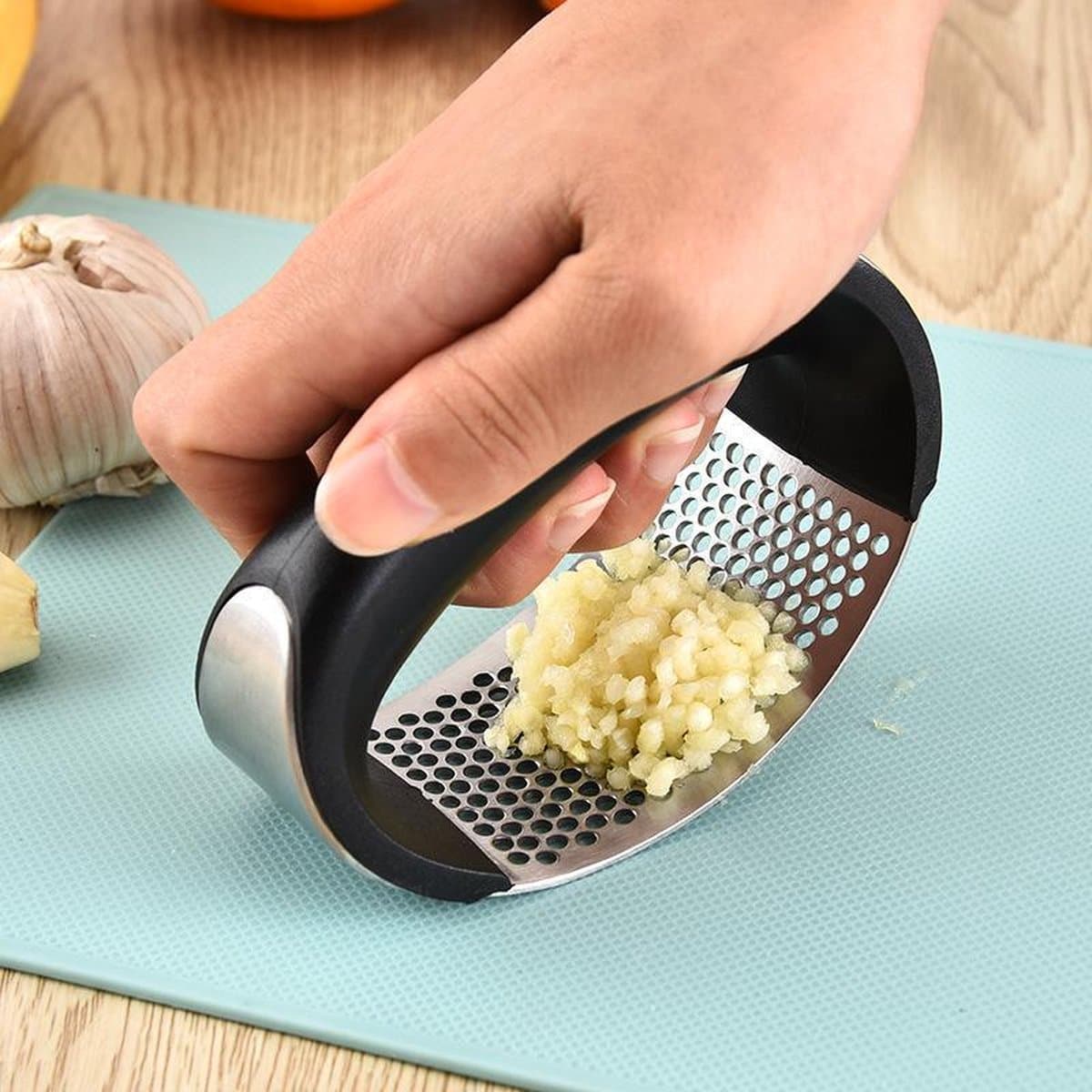 Knoflookper - Handpers - Knoflookpers rvs - Keukengerei