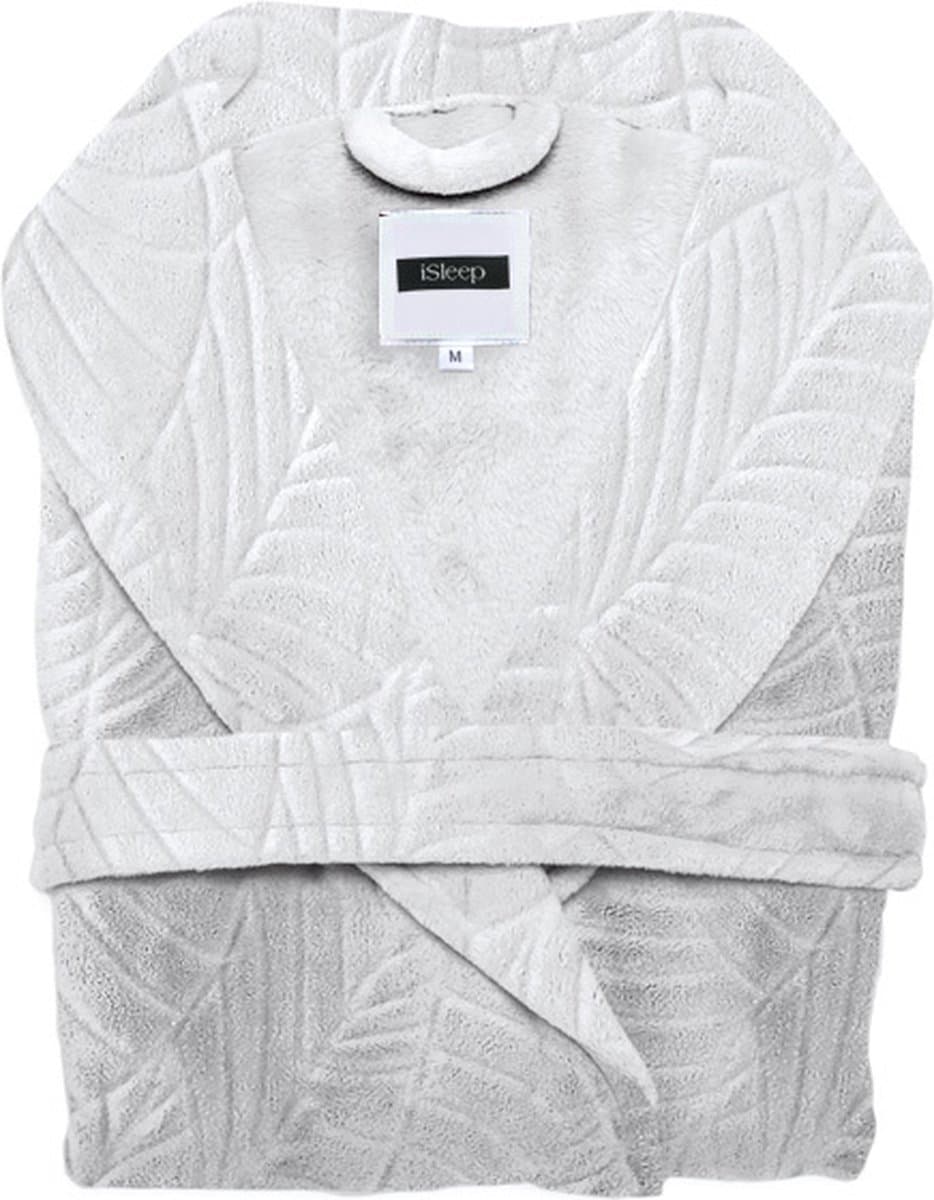 iSleep Leaf Badjas Lang - Maat S - White