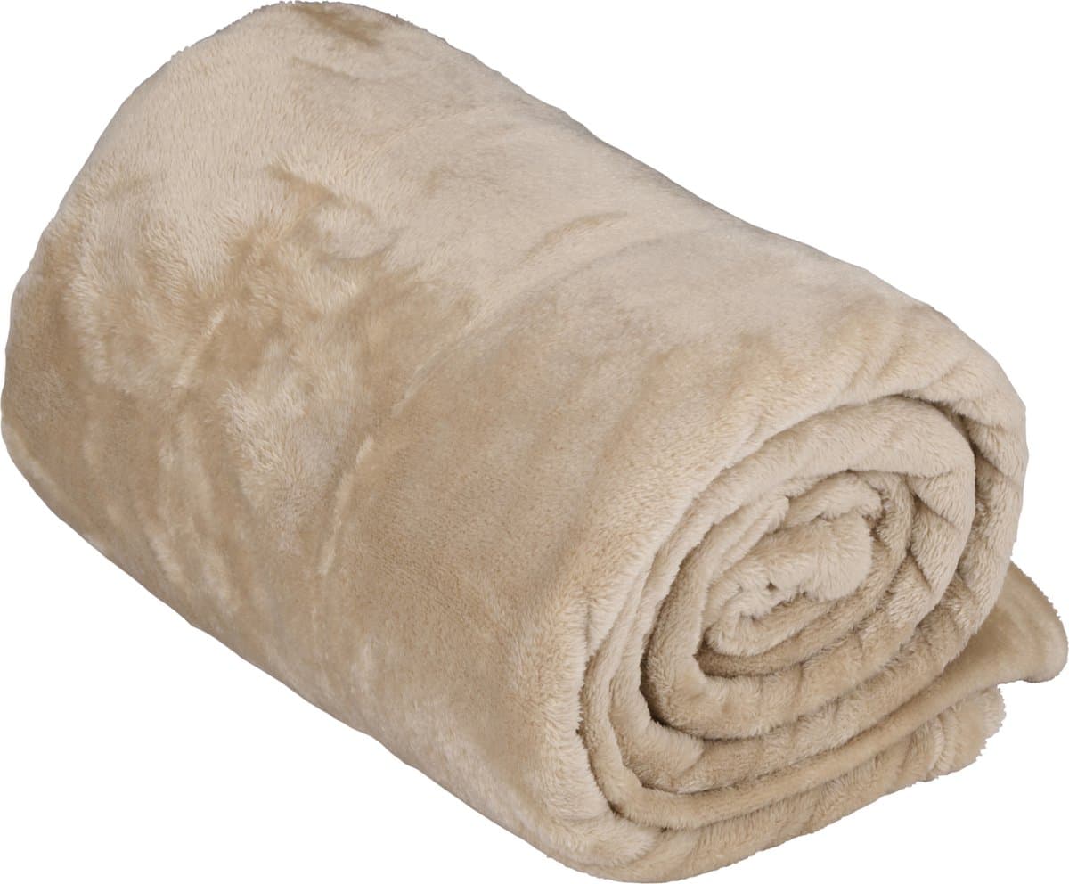 Arti Casa Fleece Deken - 150 x 200 cm, Beige