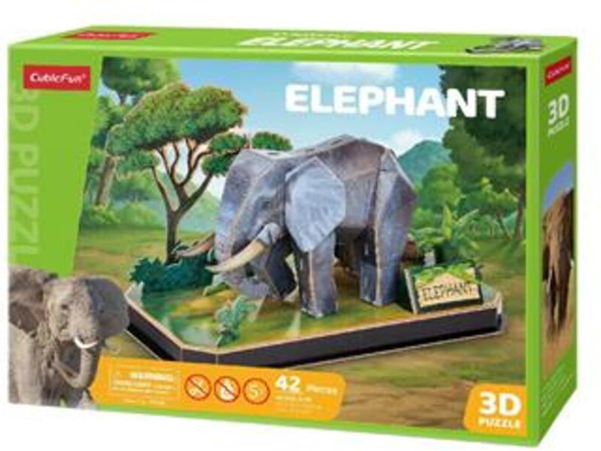CUBIC FUN 3D Puzzel Olifant - 42 stuks