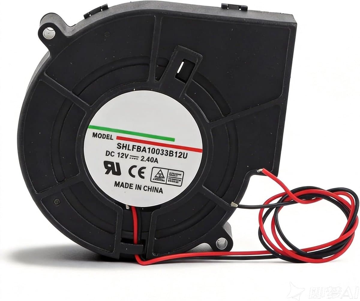 Krachtige 12V Koelventilator voor 3D Printers, Brushless Turbine met Hydraulisch Lager, 97mm x 33mm, 3 Pin Verbinding