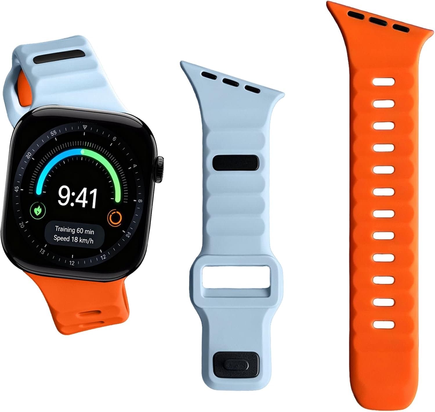 Siliconen sportarmband voor Apple Watch 40 mm/38/41/42