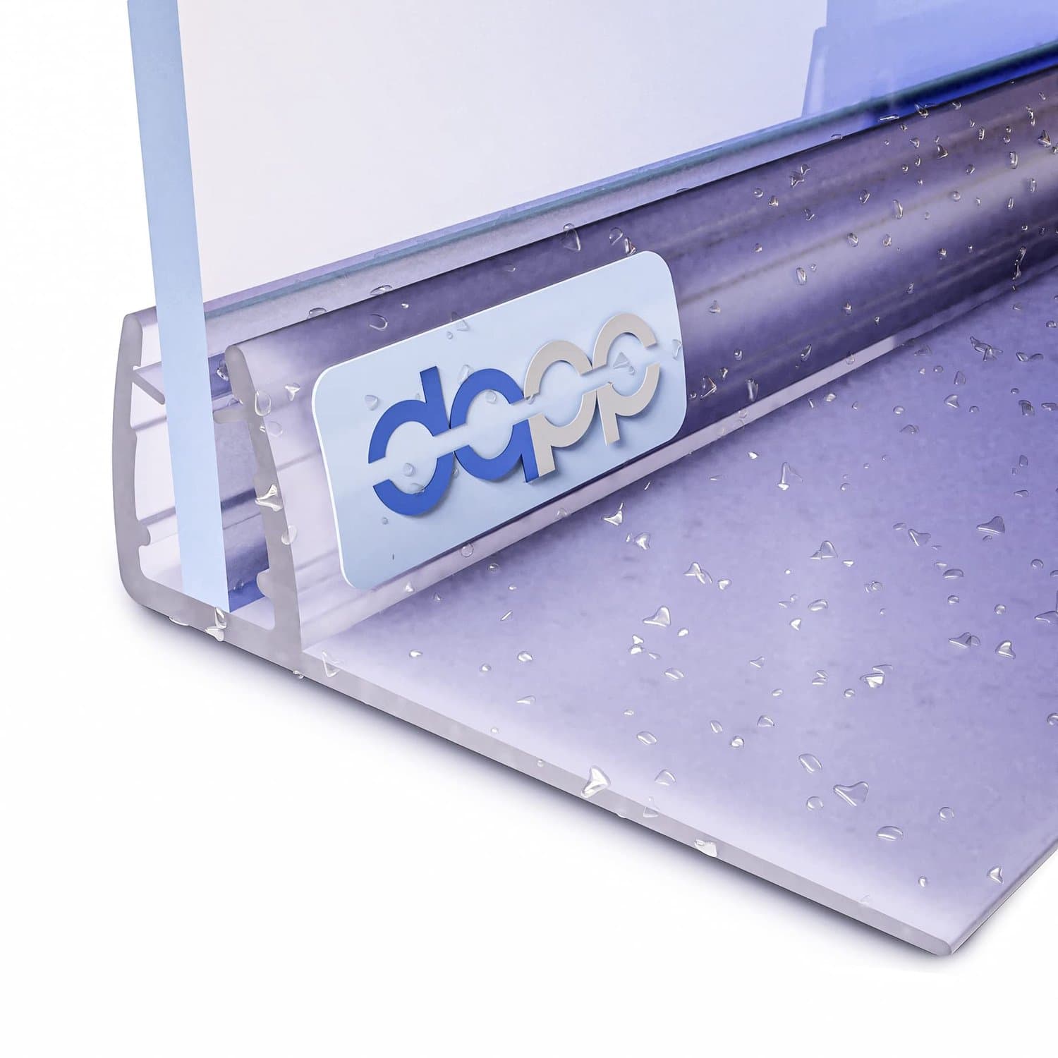 DQ-PP Douchestrip 180cm - Afdichting voor 6mm - 8mm Glasdikte - UK29 - Transparante Waterkeringsprofiel voor Douchedeur en Douchecabine
