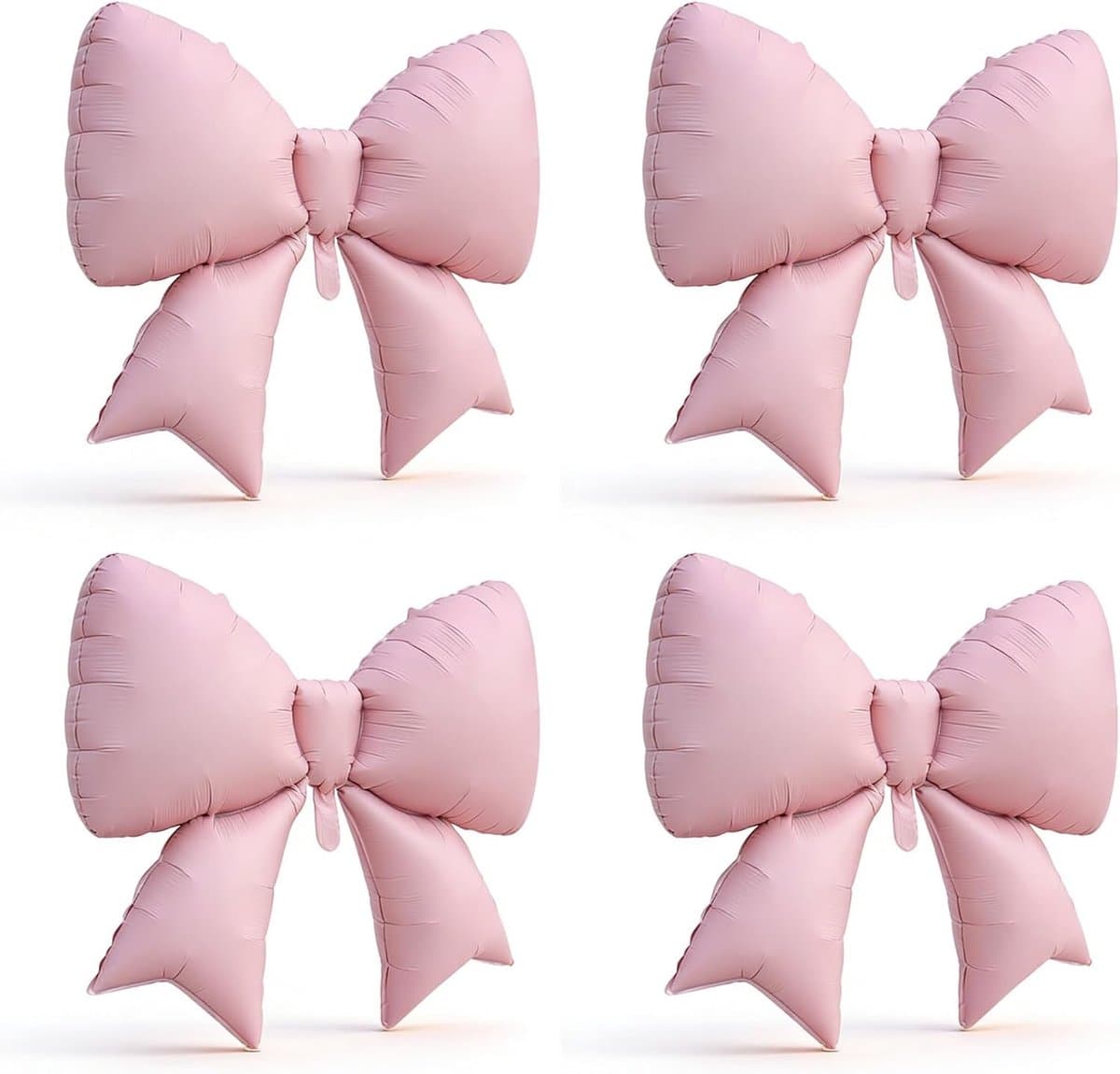 4 Pack Pink Bowknot Balloons for Birthday Wedding Valentine's Day Baby Shower - ShopVlot