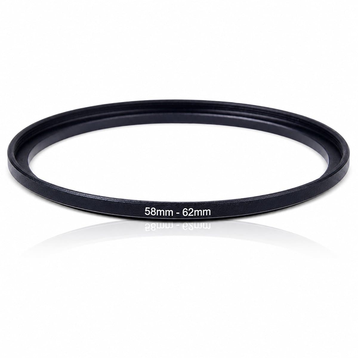 Step Up Filter Adapter Ring 58 naar 62 mm - Lens Filter Verloopring - Camera Lens Adapter voor Grotere Lensfilters - Step Up Ring 58-62 mm