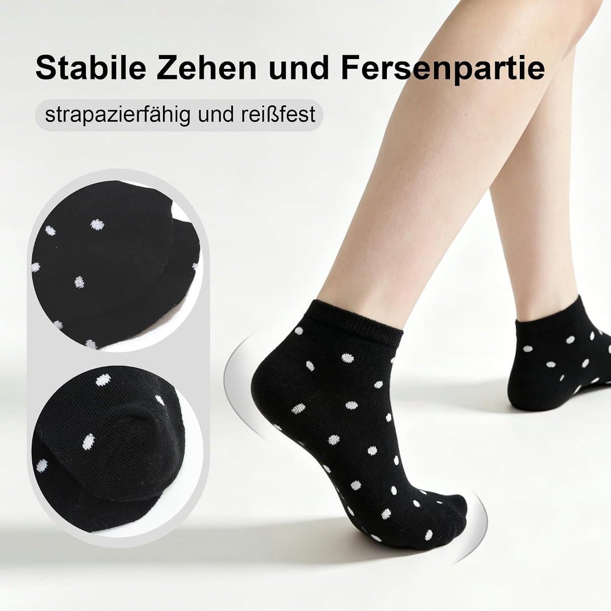 Sneakersokken voor dames, 12 paar katoen, korte sokken, meerkleurige sneakersokken, maat 35-38, 39-42, hardloopsokken met strepen, stippen, harten
