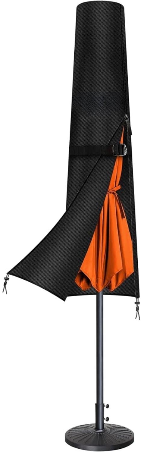 Zivano Parasolhoes - Parasolhoes Waterdicht - Beschermhoes voor Zweefparasol - Zwart - 50cm x 30cm x 190cm