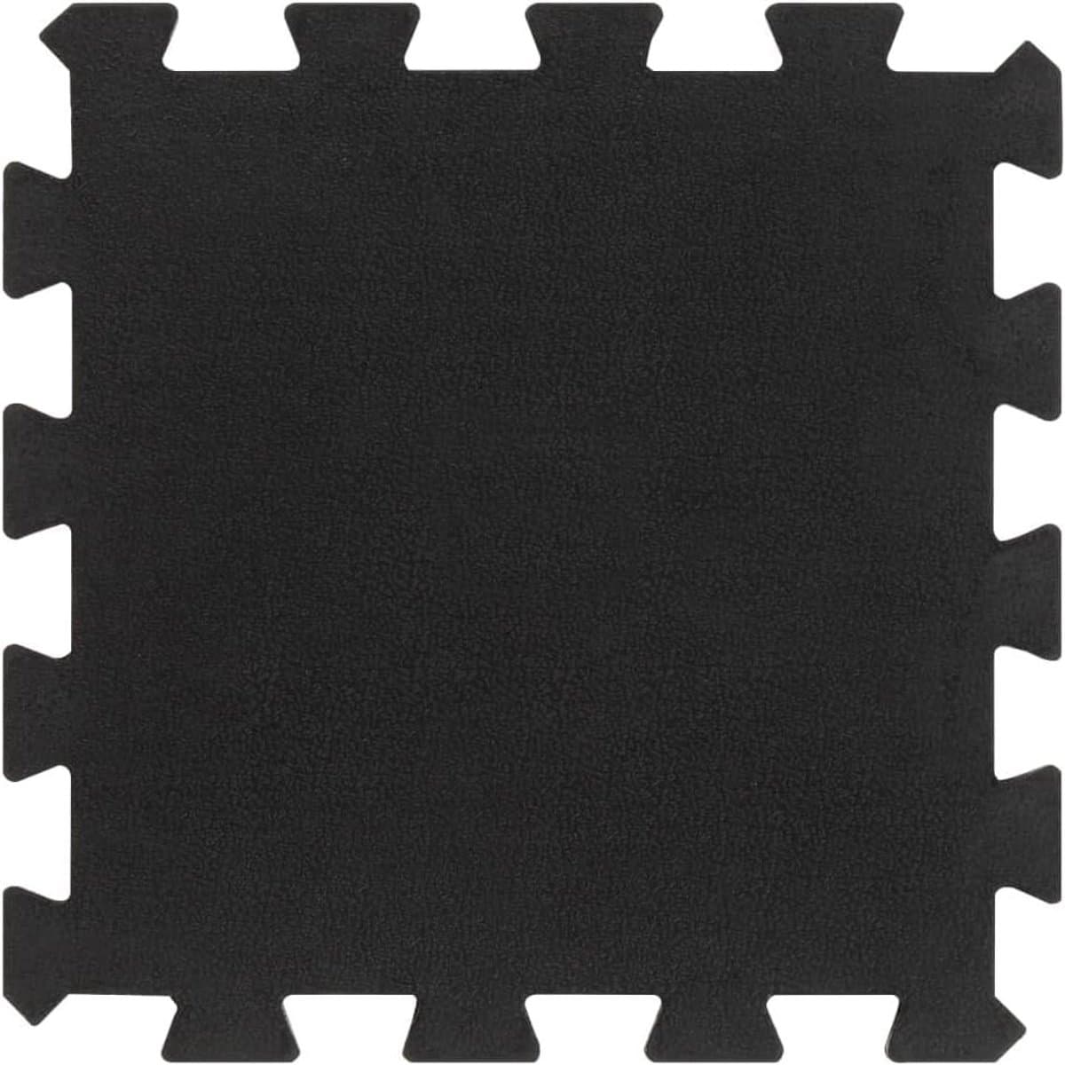 Rubbertegels - Vloertegels Rubber - Fitness Vloer Beschermen - Schokabsorberend Materiaal - 9 stuks 16 mm - Zwart