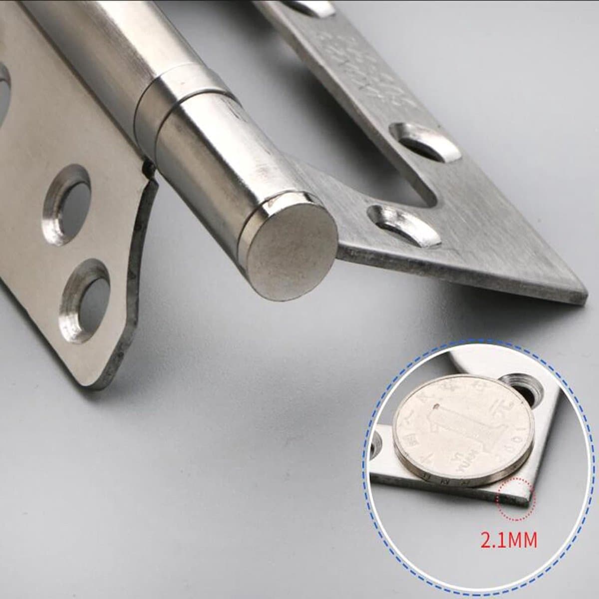 Meubelscharnieren - Kastdeur scharnieren - Deuren monteren - Kogellager ontwerp - 105 mm - Zilver