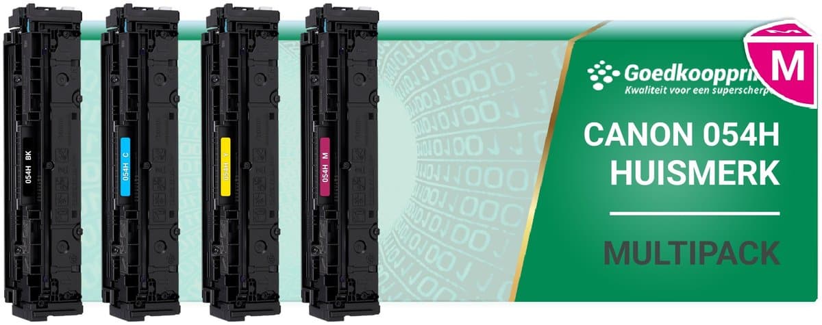 Canon 054H toner cartridge Multipack - Huismerk set