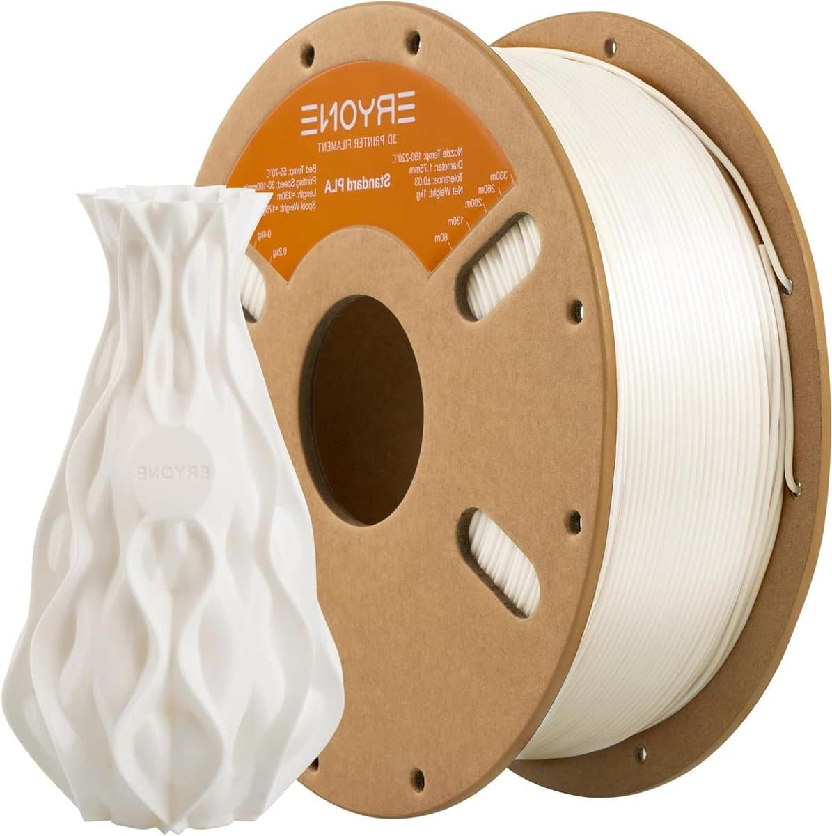 PLA Filament - 3D Printer Materiaal - 3D Printen - Hoge Maatvastheid - 1.75 mm - Ivory Wit