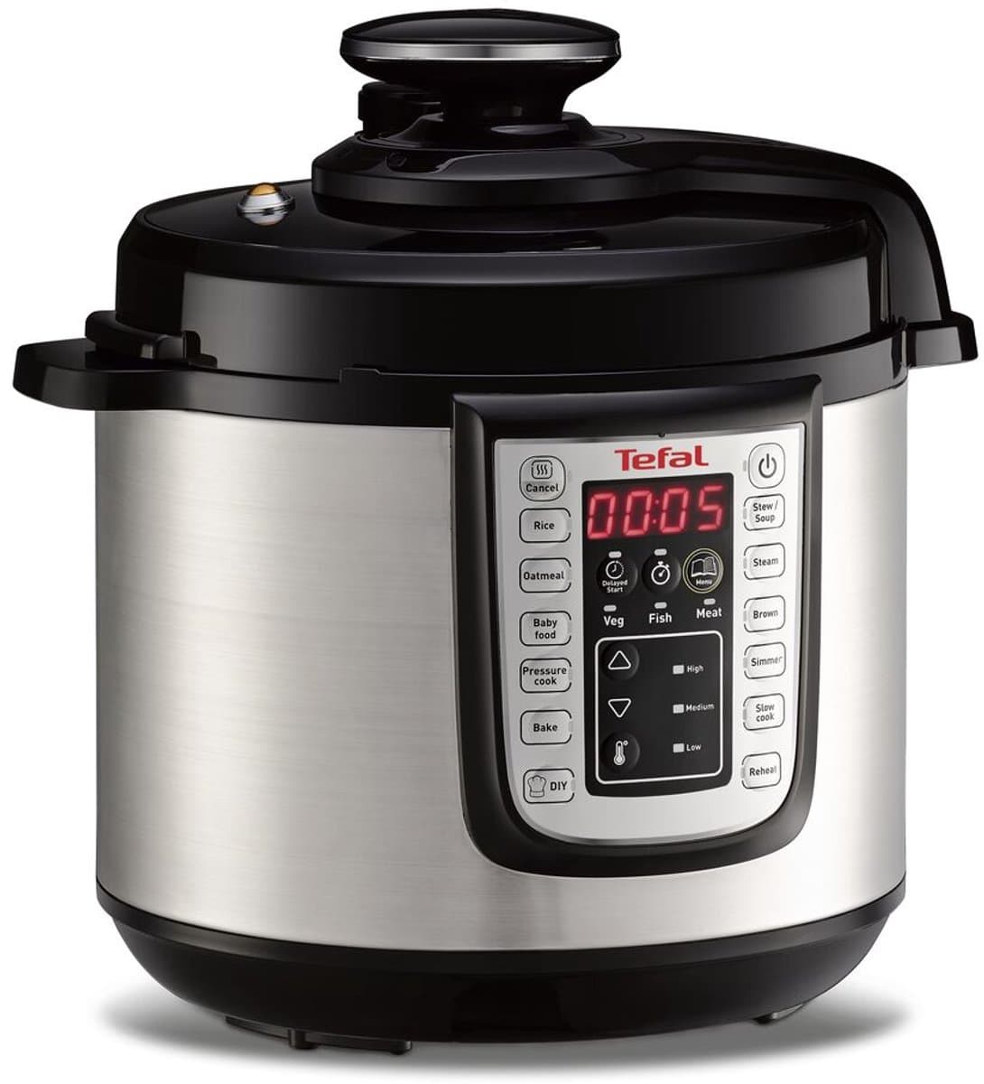 Tefal All-in-One CY505E - Multicooker - Slowcooker - Snelkookpan - 6L - Digital Timer