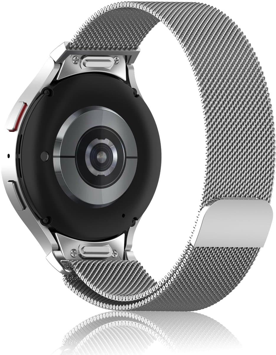 Dailygoods - Metalen armband - Roestvrij staal - Zilver - Geschikt voor Samsung Galaxy Watch - Luxe design - Perfect voor dagelijks gebruik