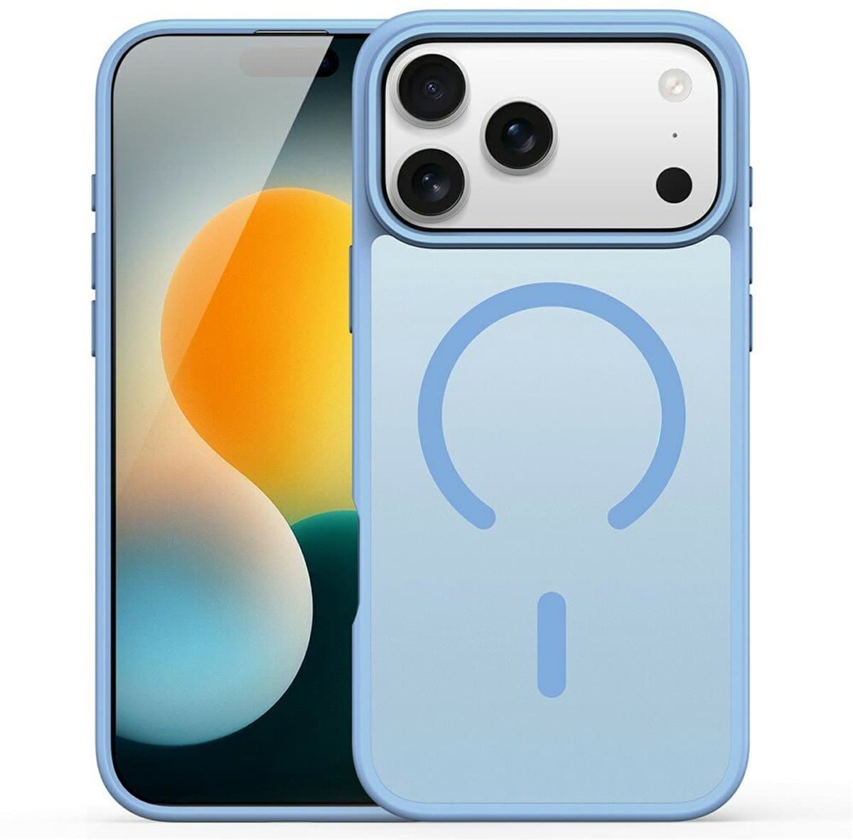 DUX DUCIS iPhone 17 Pro Hoesje Yind Series PC TPU Matte Cover MagSafe Compatibel Babyblauw