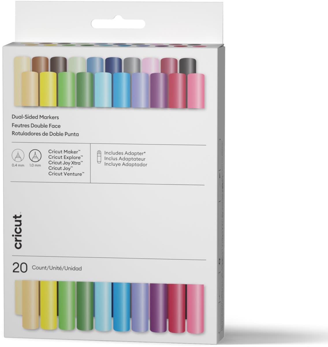Cricut Dual Tip Markers Ultimate (set van 20) + adapter