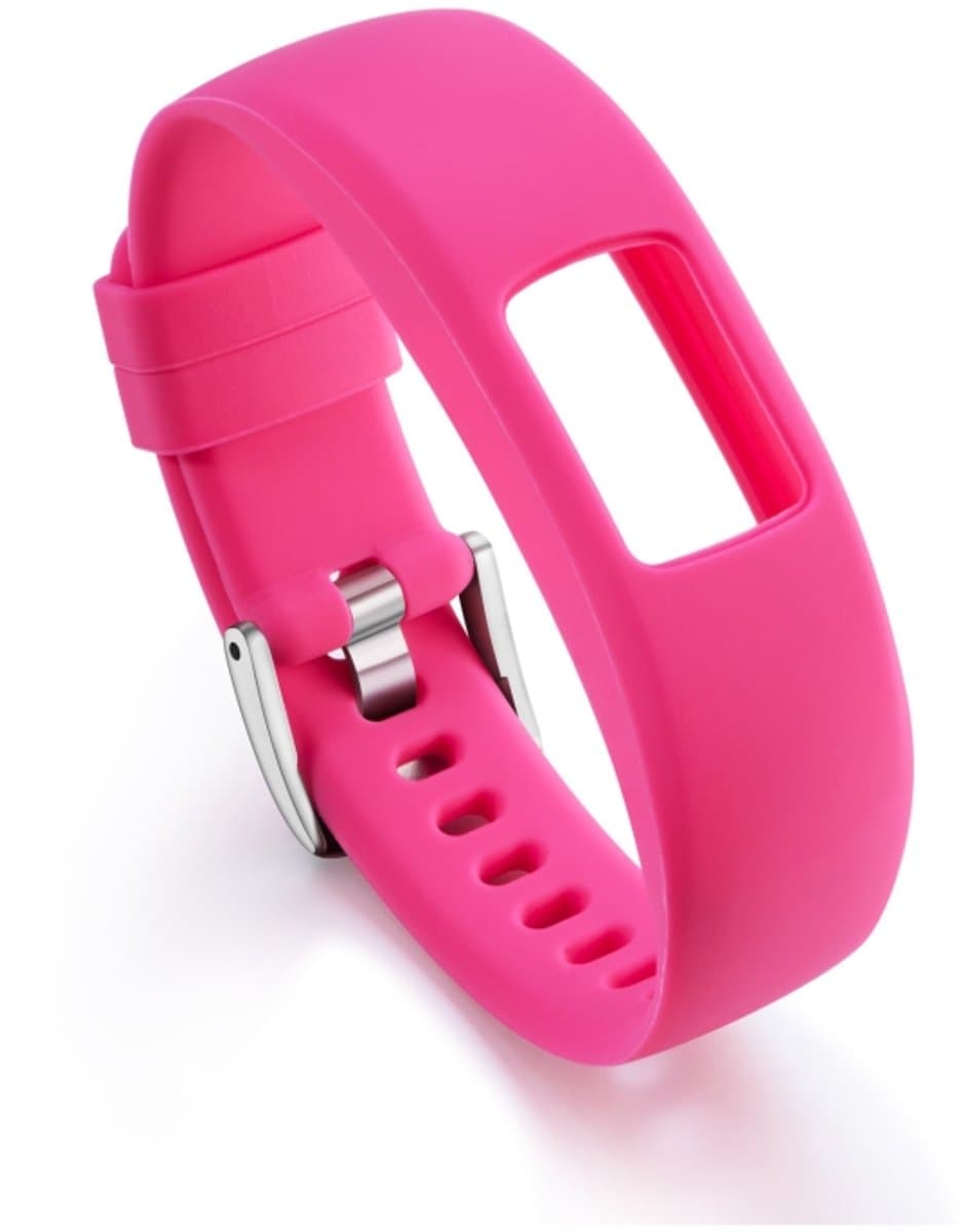 Voor Garmin Vivofit 4 Gloss & Color geÃ¯ntegreerde siliconen band (roze)