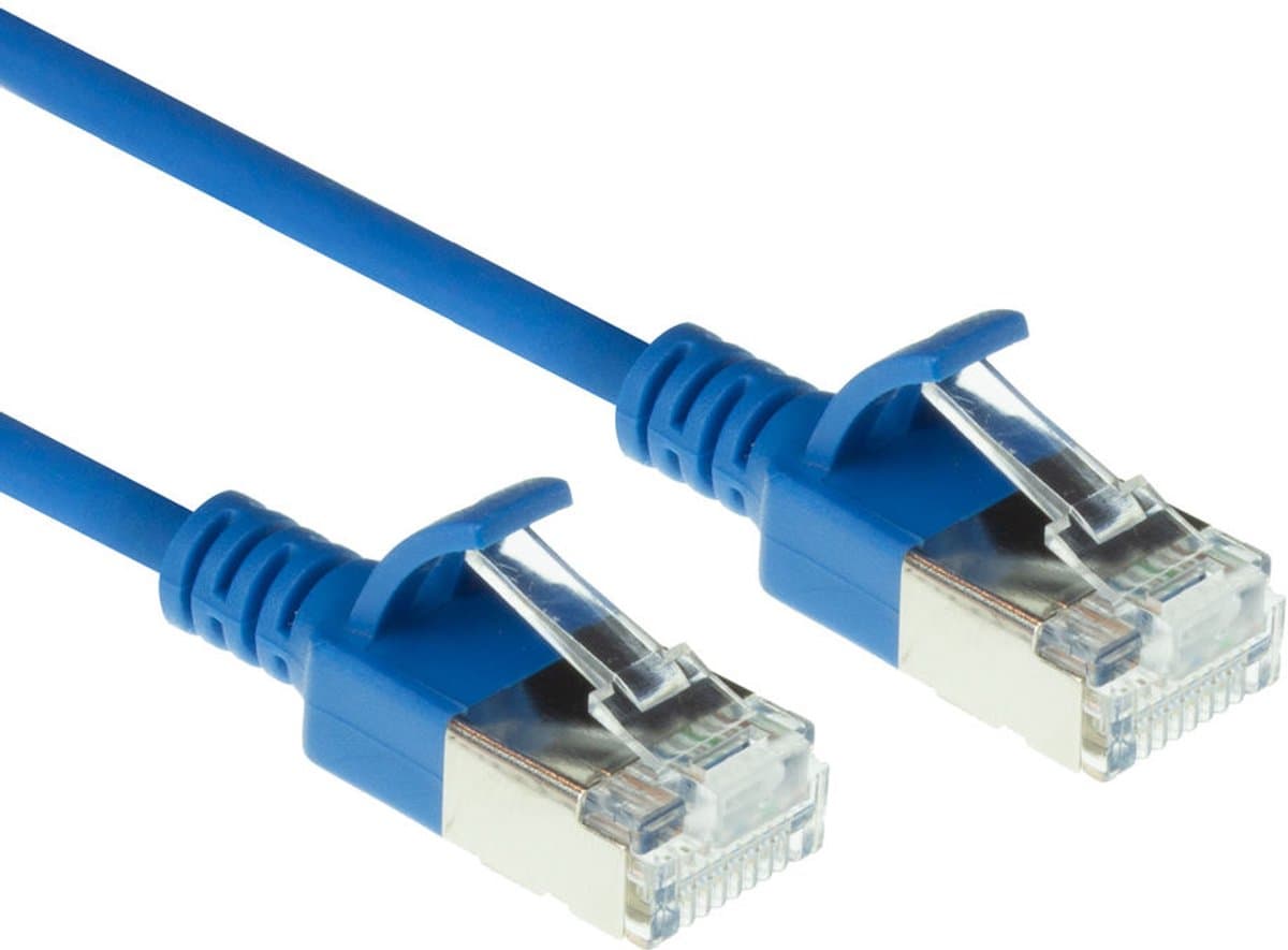 FTP CAT6A Slimline 10 Gigabit Netwerkkabel - CU - 1,5 meter - Blauw