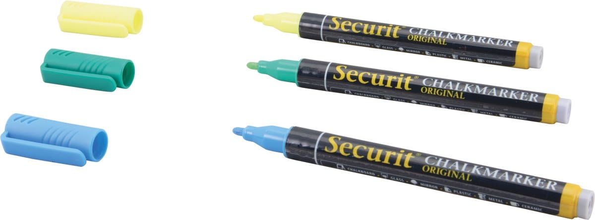 Securit SMA100-BU krijtstift Rond Blauw 1 stuk(s)