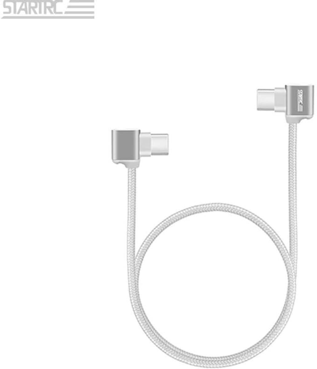 StartRC USB-C naar USB-C Kabel 30cm - DJI Controller Datakabel - Voor Android / Tablet - Nylon Gevlochten