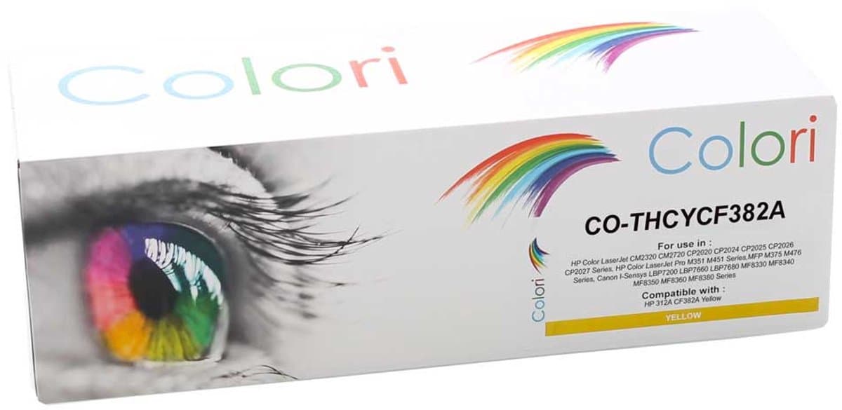Colori huismerk toner geschikt voor HP 312A CF382A geel voor HP Color Laserjet Pro MFP M476 M476dn M476dw M476nw