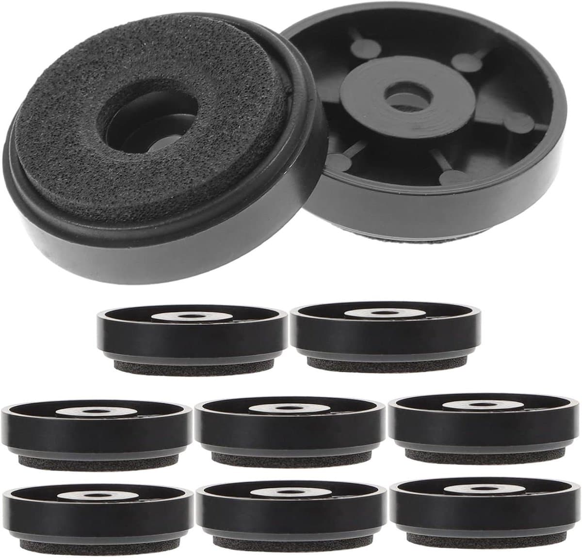 Luidspreker Isolatie Pads - Apparaat Voetjes - Audio Verbetering - Trillingsdempend Ontwerp - 10 Stuks - Zwart