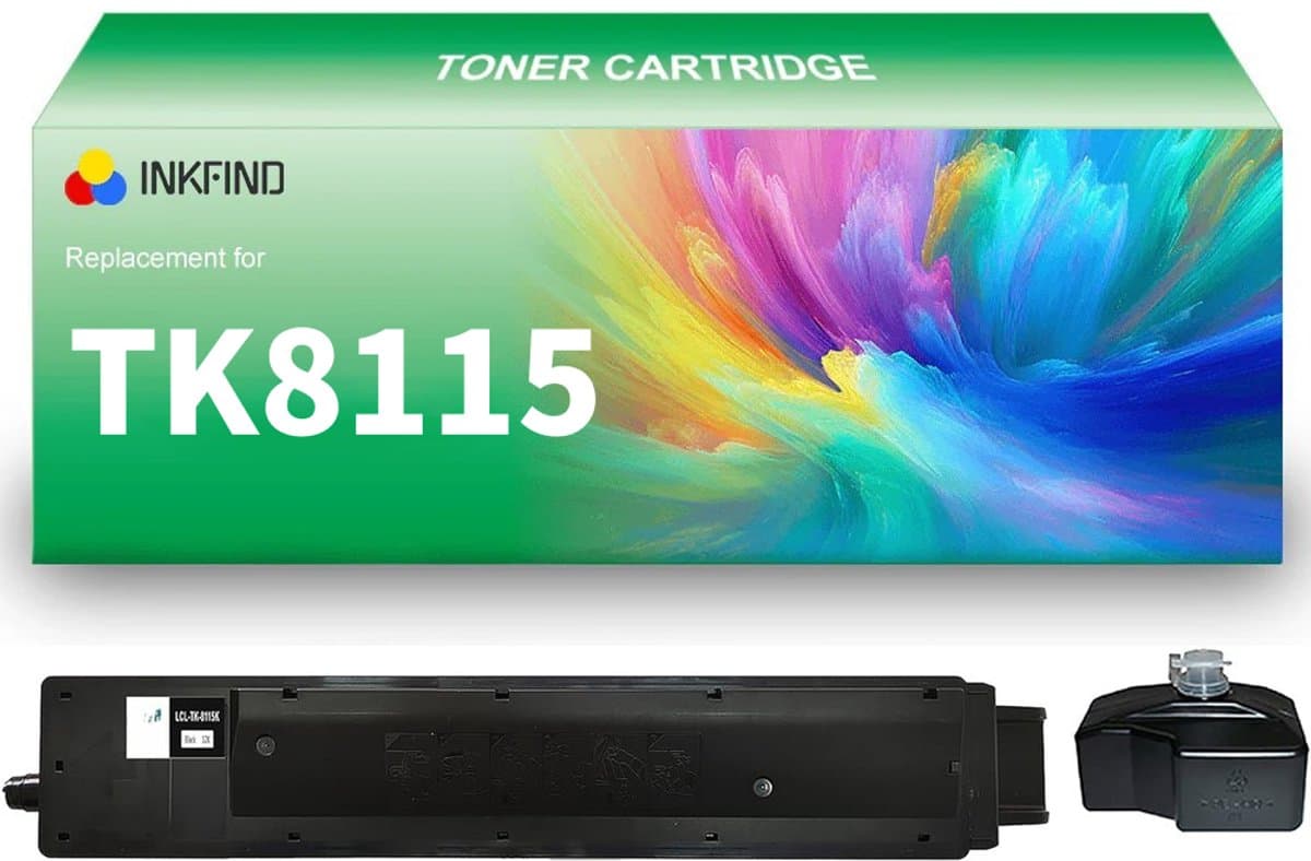 INKFIND TK-8115 Zwart tonercartridge compatibel met Kyocera TK8115 TK-8115 Zwart geschikt voor Kyocera ECOSYS M8124cidn/M8130cidn - 1-pack Zwart